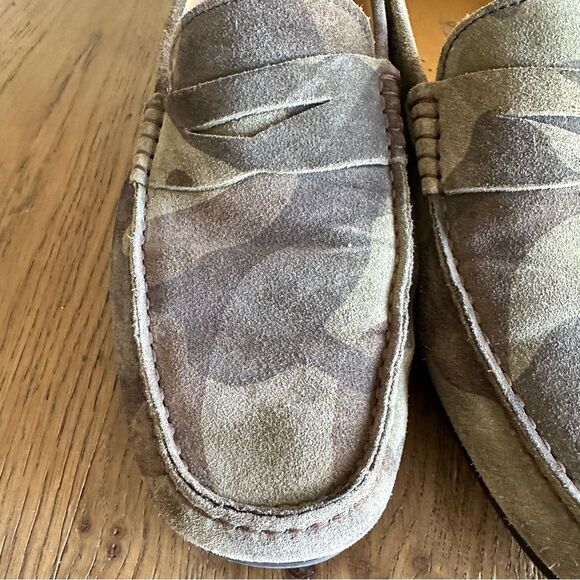 Russell & Bromley men’s camo print suede slip ons, loafers, driver Men\'s EU 41.5